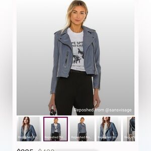 All saint leather jacket size 0